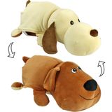 Pelucia Reversivel Cachorro 45cm Bbr