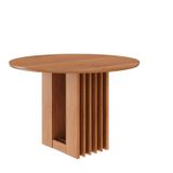Mesa Para Sala De Jantar Ariela Redonda 109 Cm Sem Vidro Cinamomo