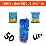 Chips Salgadinho Bacon Queijo Cebola Requeijão Mix Kit 50un