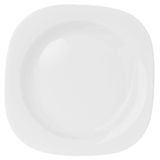 Jogo De Pratos Sobremesa Nadir Vidro Branco Plaza Opaline 24 Peças