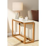 Mesa De Apoio Supreme Tebarrot Off White/amêndoa