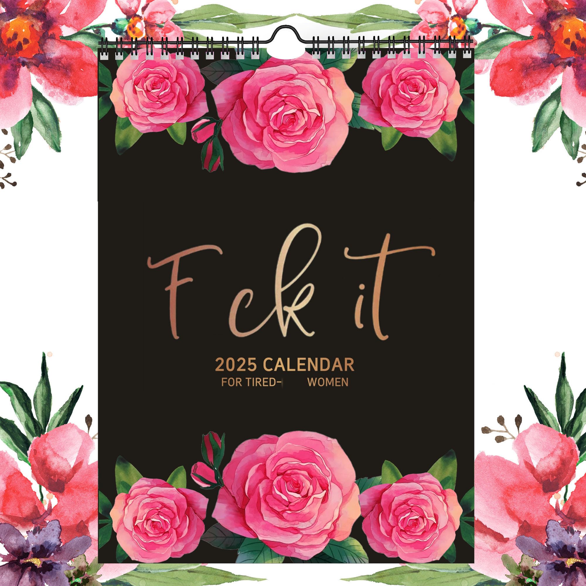 Calendário Pctc 2025 Para Mulheres Cansadas Com Presente Mensal Engraçado