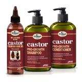 Conjunto De Cuidados Com O Cabelo Difeel Pro-growth Com Shampoo De Óleo De Rícino 360ml X2