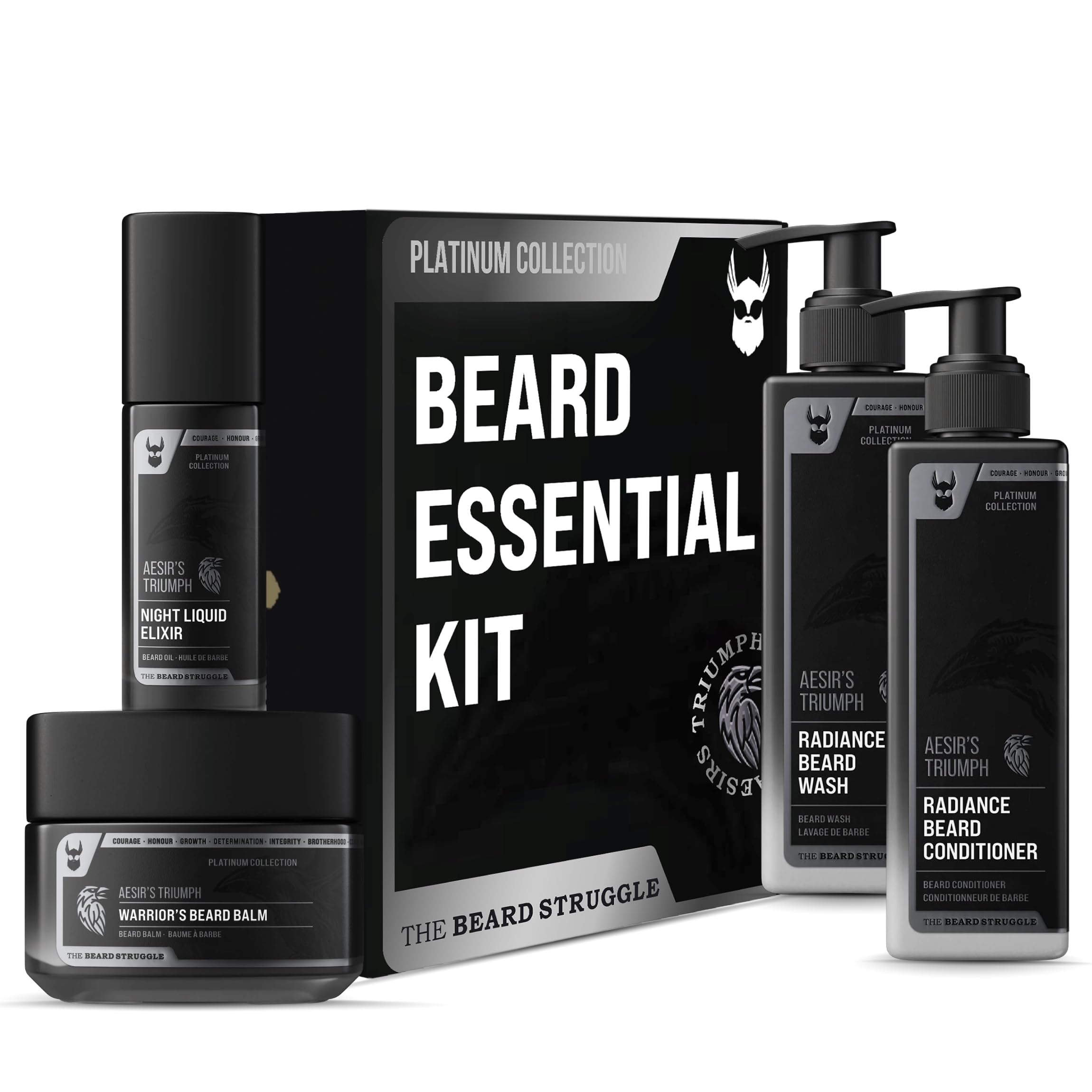 Kit De Cuidados Com A Barba The Beard Struggle Triumph Platinum
