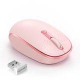 Mouse Sem Fio Tecknet 2.4g 4 Botões 1600/1200/800 Dpi - Rosa