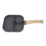 Frigideira Ceramica Antiaderente 3x1 Partes Ovos Hambúrguer