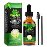 Óleo De Cabelo Óleo De Rícino Orgânico Óleo De Rícino Preto 60ml