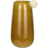Vaso Decorativo Enfeite Casa Home&amp;co Vidro 24x13x13cm Marrom