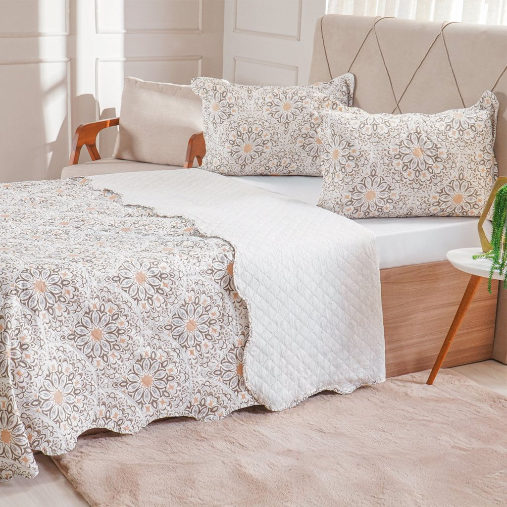 Kit Cobre Leito King Ultra Lisse New 250x270cm Ladrilhos