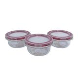 Conjunto De Potes De Vidro Herméticos Redondos 150ml Organize E Armazene Alimentos Com Praticidade