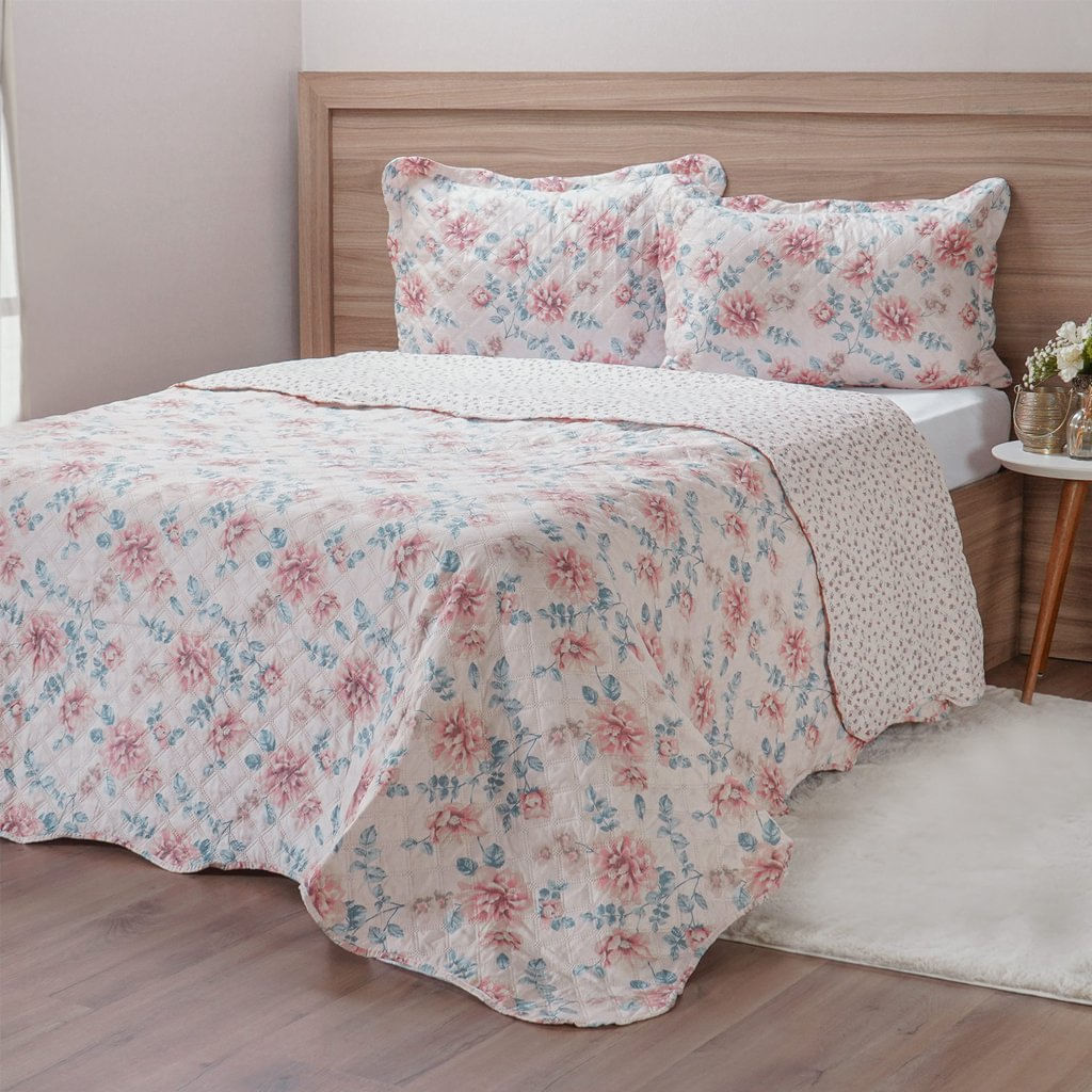 Kit Cobre Leito Casal Ultra Lisse New 210x230cm Juliette