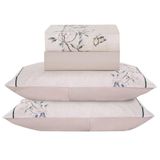 Jogo Cama Lençol Queen Bouquet Percal 300 Fios 4 Peças Rosê