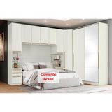 Quarto Casal Modulado Seletto 5 Peças (1ponte+1groupa+1closet+2complementos) Qm01 Areia - Henn