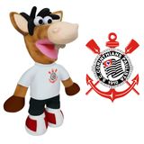 Pelúcia Grande 50cm Corinthians Cavalinho Fantastico Pelucia Futebol Cavalo Macio Boneco Pelucia - Panami