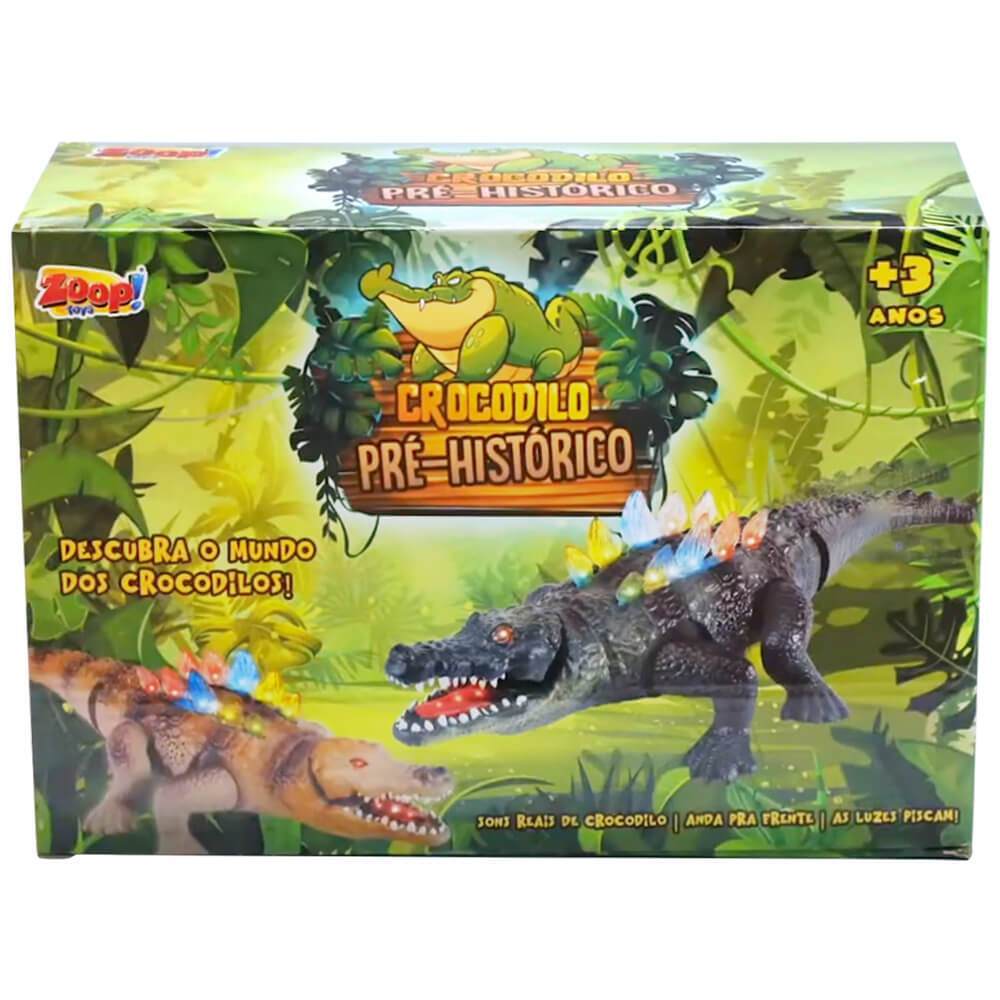 Boneco Crocodilo Pre-historico 43cm Zoop