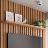 Prateleira Mdf 3,8x180cm Nature Pradel Móveis Freijó/madeirado
