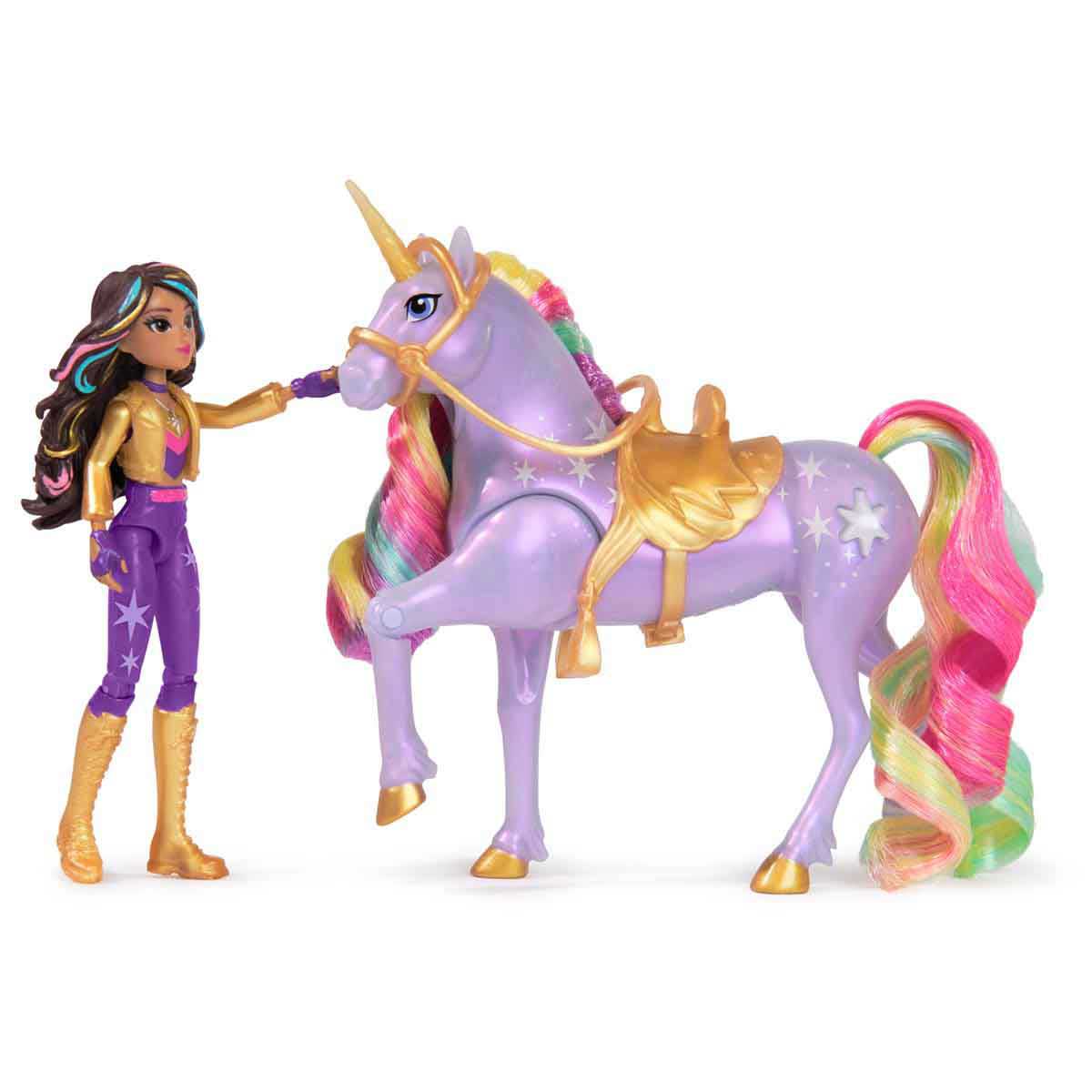Boneca Sophia e Unicórnio Light Magic Wildstar Academia Sunny