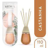 Difusor De Aromas Vedika Com Varetas - 110ml Castanha