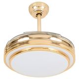 Ventilador Teto Retratil Controle Remoto 110cm Golden Bivolt