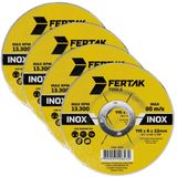 Disco De Desbaste Metal Aço Ferro Inox 115x22mm Kit 04 Un