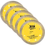 Disco De Corte Para Porcelanato 110x20mm Kit 05 Un