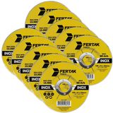 Disco De Desbaste Metal Aço Ferro Inox 115x22mm Kit 10 Un