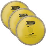 Disco De Corte Diamantado Continuo 110x20mm Kit 03 Un