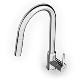 Monocomando Para Cozinha De Mesa Bica Extraível U" Com 2 Funções Prática Celite Cromado