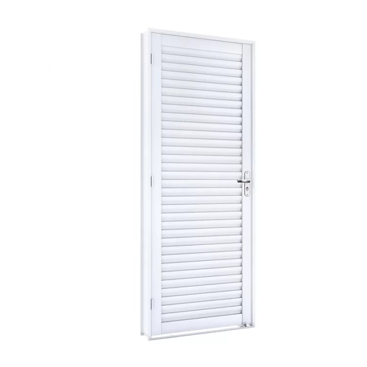 Porta De Giro Aço Laminada Facilità 215cmx76cmx12cm Lucasa Branco