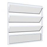 Janela Basculante sem Grade Riobras Alumínio 80cmx80cm Branco