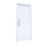 Porta de Giro Lambri com Puxador Lucasa Ideale Ullian 215cmx85cmx4,5cm Branco