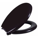Assento Sanitário Almofadado Oval Astra Preto