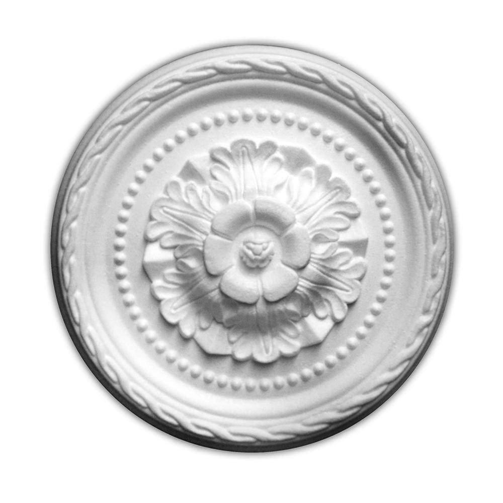 Roseta Poliestireno Modelo GRF30 Gart Branco