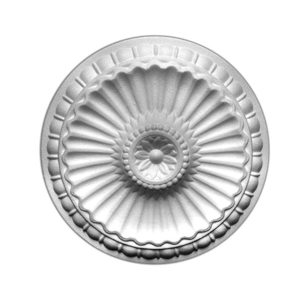 Roseta Poliestireno Modelo GR28 Gart Branco