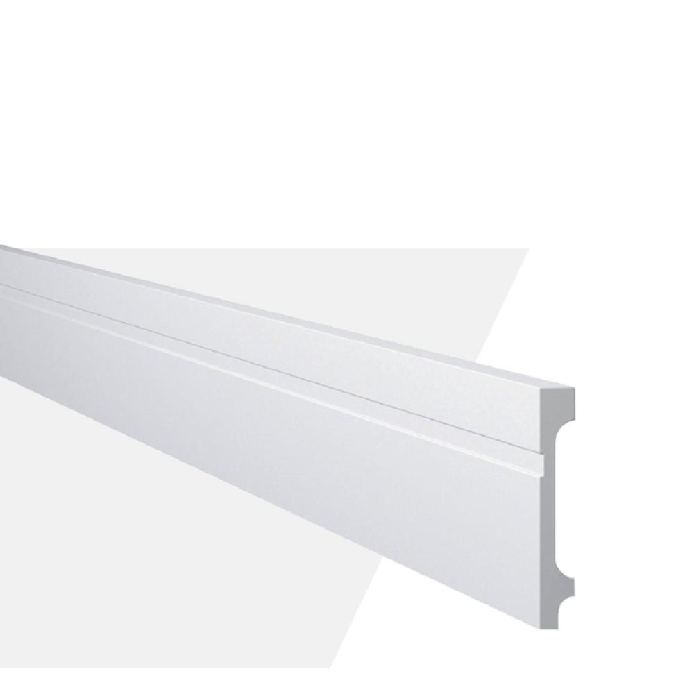Rodapé GART de Poliestireno FB11 18mmx11cm Metro Linear Branco