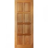 Folha de Porta de Madeira PV 8 Inicial 210cm x 82cm Mapaf Natural