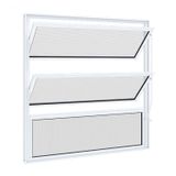 Janela Basculante sem Grade Riobras Alumínio 60cmx60cm Branco
