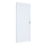 Porta de Giro Natural e Laminado de Aço Riobras Pronta 215cmx60cm Branco