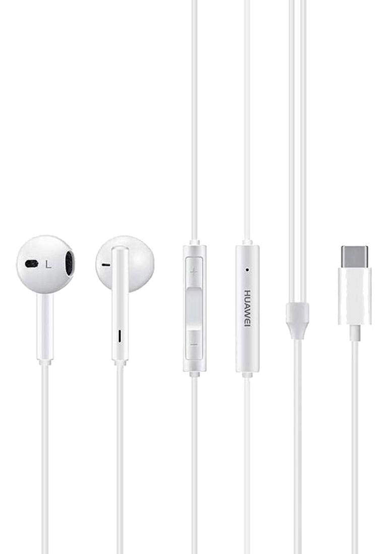 Fones De Ouvido Huawei Hi-res Classic In-ear Com Fio Usb Tipo C Branco