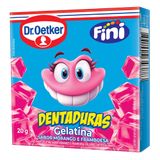 Gelatina Dr. Oetker Fini Dentaduras Sabor Morango E Framboesa 20g