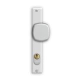 Fechadura Serralheiro Bola Espelho 21mm Branca Mgm