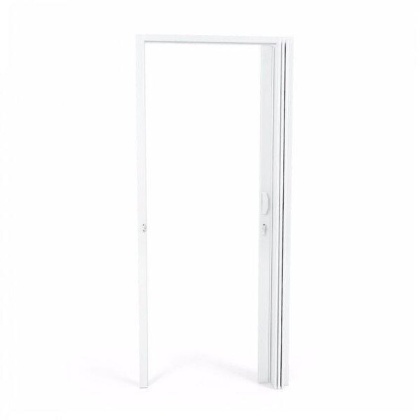 Porta Sanfonada PVC Polifort 210cmx70cm Branco Neve - imagem 3