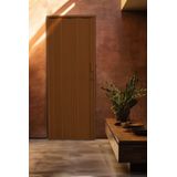 Porta Sanfonada De Pvc 210x105cm Bariri Coffe