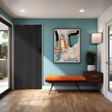 Porta Sanfonada Pvc 210x0,84cm Bariri Preto Absoluto