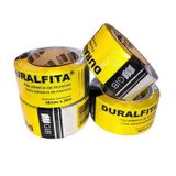 Pacote Com 4 Rolos De Duralfita 48mm X 25m Gib Alumínio
