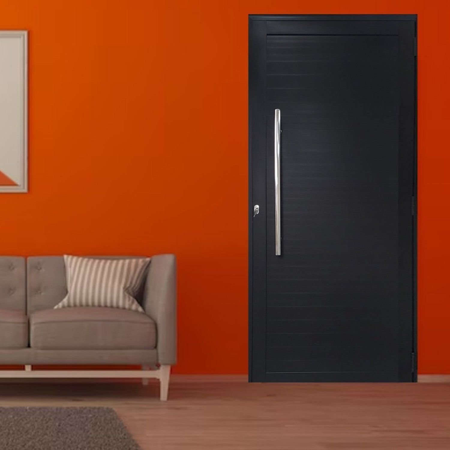 Porta Lambril De Alumínio 210 X 80cm Com Puxador Linha 30 Lado