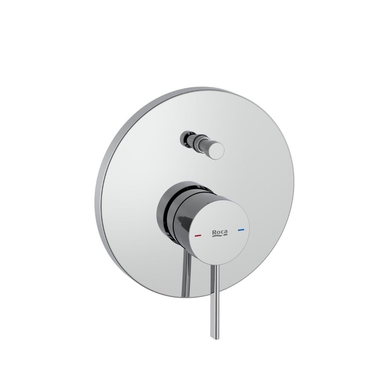 Acabamento Para Monocomando De Banheira E Chuveiro Para Roca Box Insígnia Com Desviador Cromado