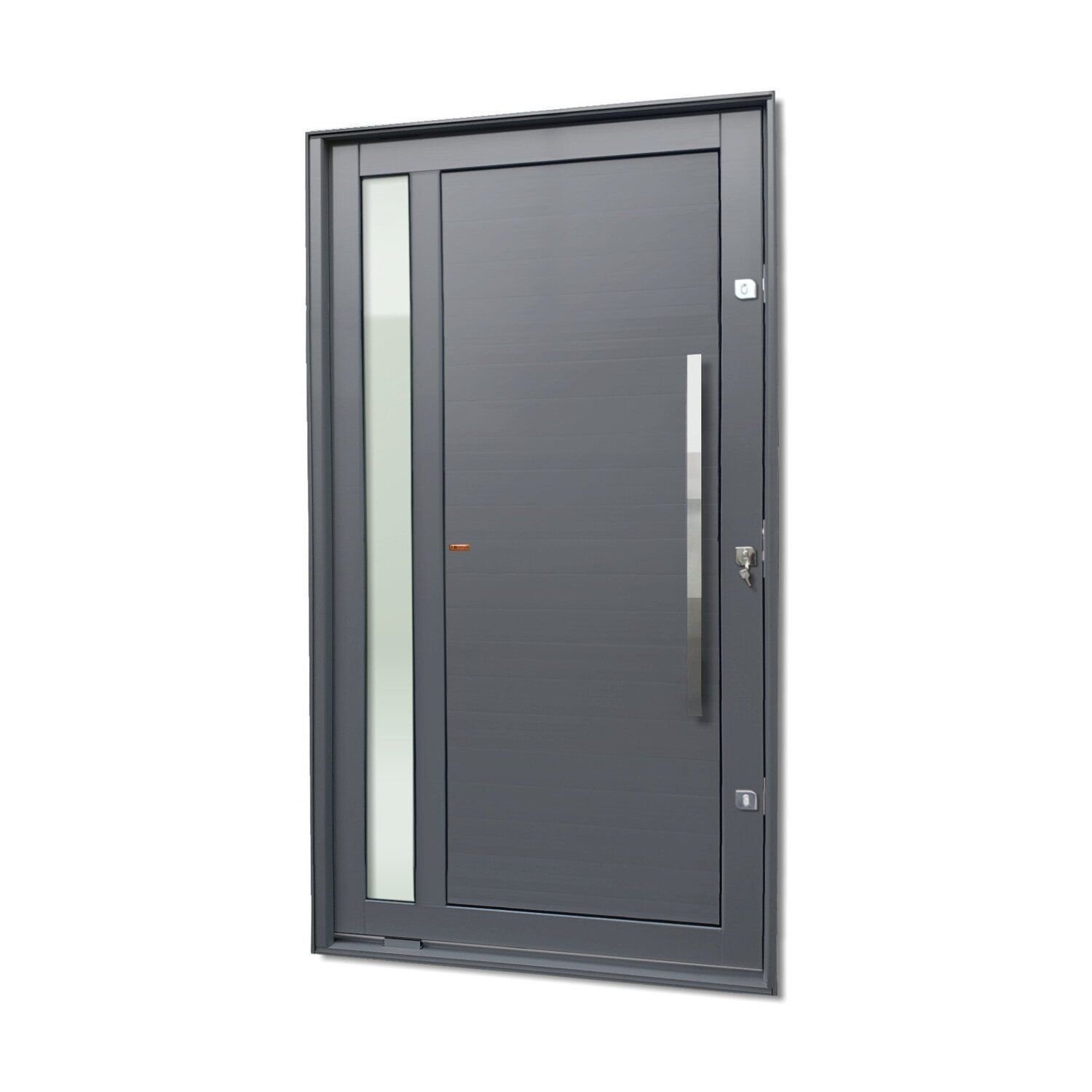 Porta Pivotante Lambril Visione Com Puxador Lado Direito Elite