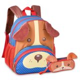 Mochila Escolar Bolsa Infantil Cachorrinho Com Estojo Duplo