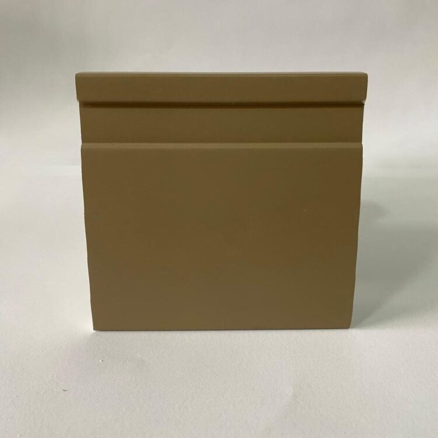 Kit Com 15 Barras Rodapé De Poliestireno 10cmx15mm Frisado Color 36m Cappuccino